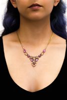 Necklace Ayala Bar Woman Rose Embrace in Metal Alloy Cristallo R3563 - R3563